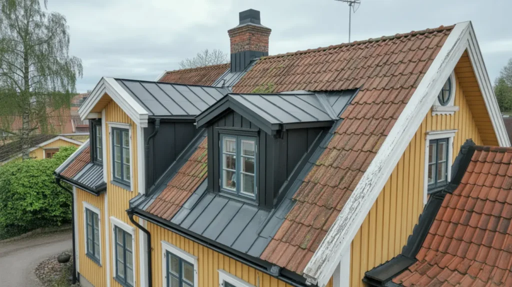 pl tinkl dnad av takkupor och skorstensbeslag i gamla enskede enskede
